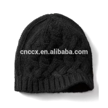 PK17ST042 Cachemire Blend Cable Stitch Chapeau d&#39;hiver